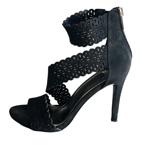Limelight Edith Black Strappy Heels - Picture 1 of 10